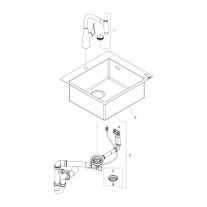 Set chiuvetă bucătărie Hansgrohe, C71-F450-01, cu baterie Select, inox